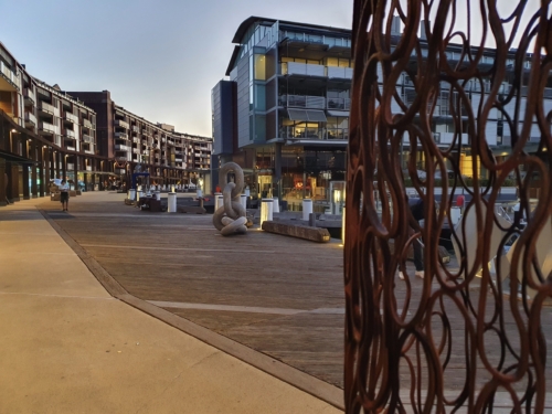Mild Steel Landmark Sculpture – Still Standing by Astra Parker, 300x40x40cm | ARTpark Australia