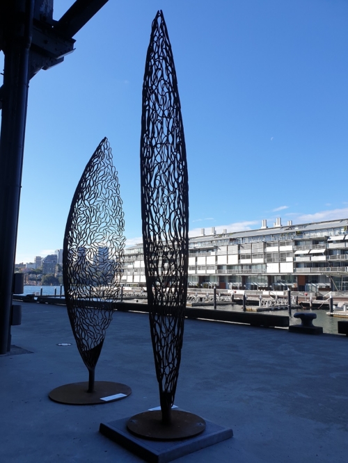 Mild Steel Landmark Sculpture – Still Standing by Astra Parker, 300x40x40cm | ARTpark Australia