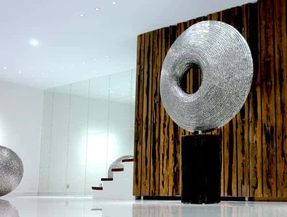 steel sphere ball sculpture australian