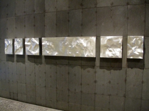 Fabricated Steel Wall Sculpture – Untitled Bas Relief 55 x 6 Panels by Tony Colangelo | ARTpark Australia