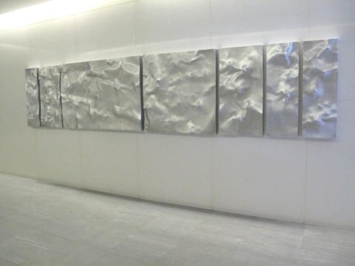Fabricated Steel Wall Sculpture – Untitled Bas Relief 110 x 7 Panels by Tony Colangelo | ARTpark Australia