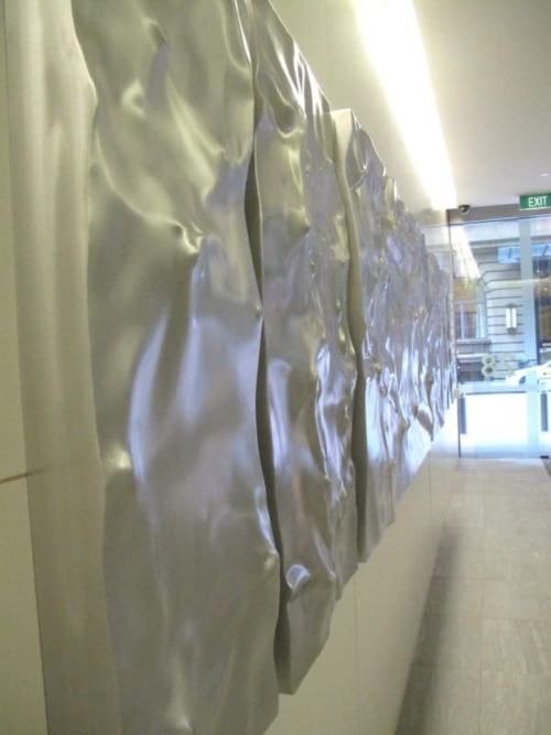 Fabricated Steel Wall Sculpture – Untitled Bas Relief 110 x 7 Panels by Tony Colangelo | ARTpark Australia