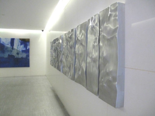 Fabricated Steel Wall Sculpture – Untitled Bas Relief 110 x 7 Panels by Tony Colangelo | ARTpark Australia