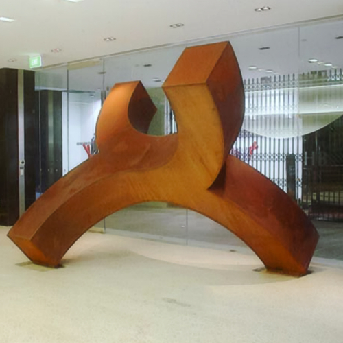 Corten Steel Landmark Sculpture – Union by Greg Johns, 300x200cm | ARTpark Australia