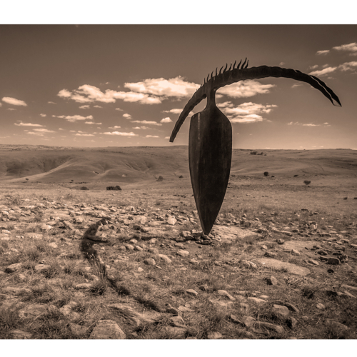 Corten Steel Landmark Sculpture – Horizon Figure by Greg Johns, 275x400cm | ARTpark Australia
