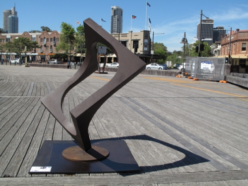 Corten Steel Landmark Sculpture – Squared Circle by Greg Johns, 176x140x75cm | ARTpark Australia