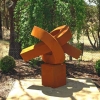Corten metal garden sculpture art