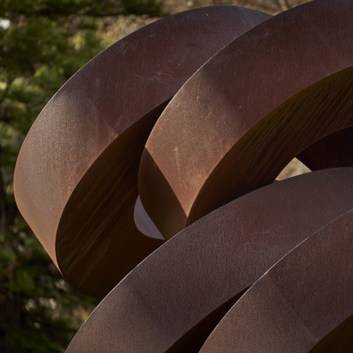 Corten Steel Landmark Sculpture – Fugue by Greg Johns, 300x210x180cm | ARTpark Australia