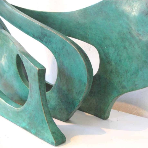 Bronze Abstract Sculpture – Legend of the Wave by Blaze Krstanoski-Blazeski, 100x140x50cm | ARTpark Australia