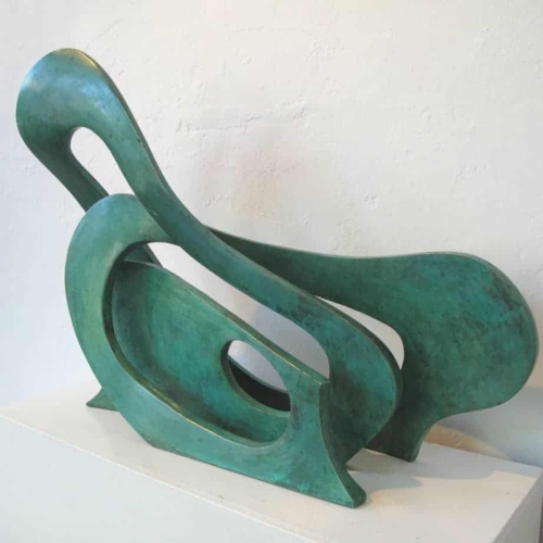 Bronze Abstract Sculpture – Legend of the Wave by Blaze Krstanoski-Blazeski, 100x140x50cm | ARTpark Australia