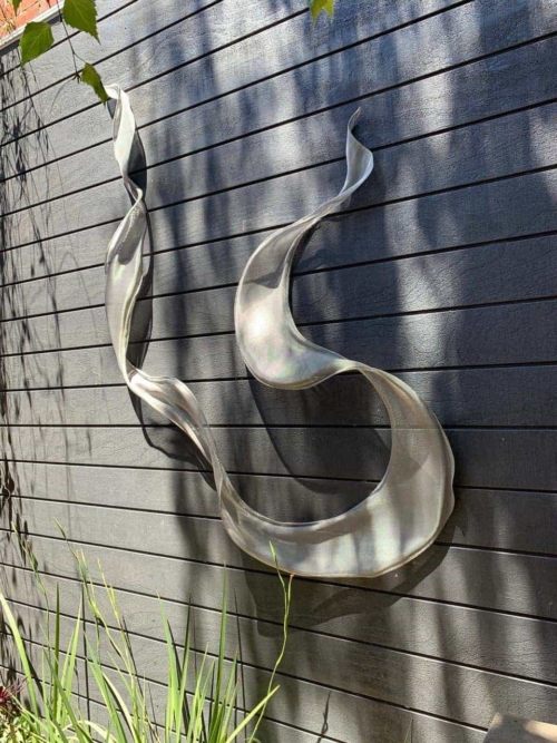Stainless Steel Abstract Sculpture – Untitled Mesh by Michael Baird | ARTpark Australia