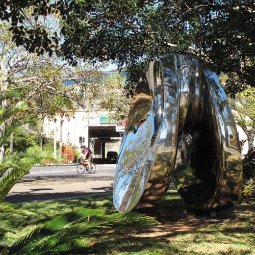 Stainless Steel Landmark Sculpture – Manifested by Blaze Krstanoski-Blazeski, 200x168x136cm | ARTpark Australia