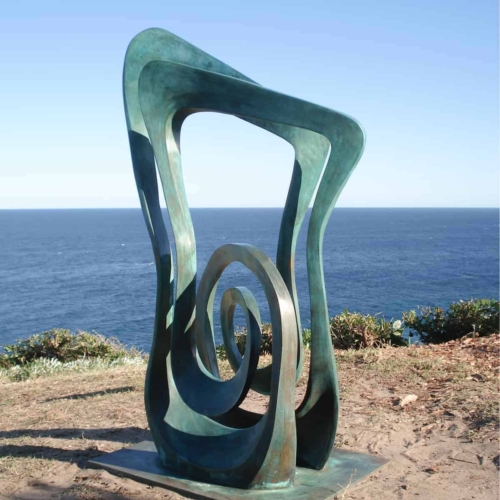 Bronze Landmark Sculpture – Momentum by Blaze Krstanoski-Blazeski, 147x47x36cm | ARTpark Australia
