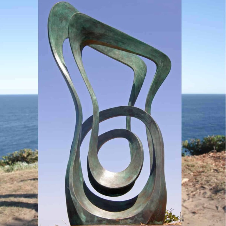Bronze Landmark Sculpture – Momentum by Blaze Krstanoski-Blazeski, 147x47x36cm - view 3
