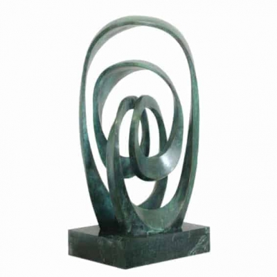 bronze abstract sculpture
