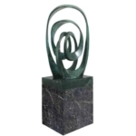 bronze abstract sculpture