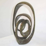 bronze abstract sculpture