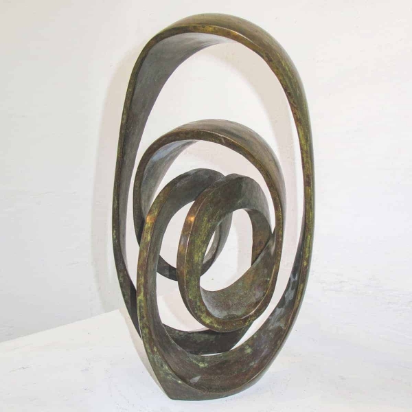 bronze abstract sculpture