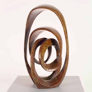 bronze abstract sculpture