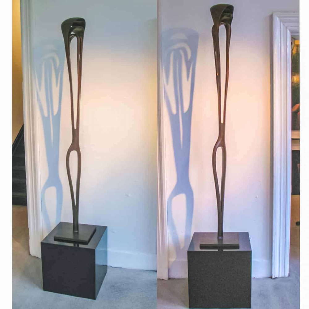 moulin rouge-BRONZE-with--TEAL--PATINA[,Free-standing,bronze-outdoor]blazeski-australian-abstract-sculpture