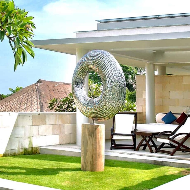 steel sphere large sculpture