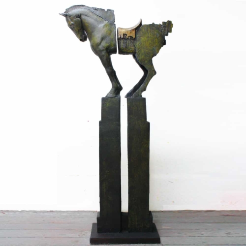 Bronze Horse Sculpture – Hi Horse by Stephen Glassborow, 200x94x38cm | ARTpark Australia