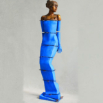 figurative female bronze sculpture