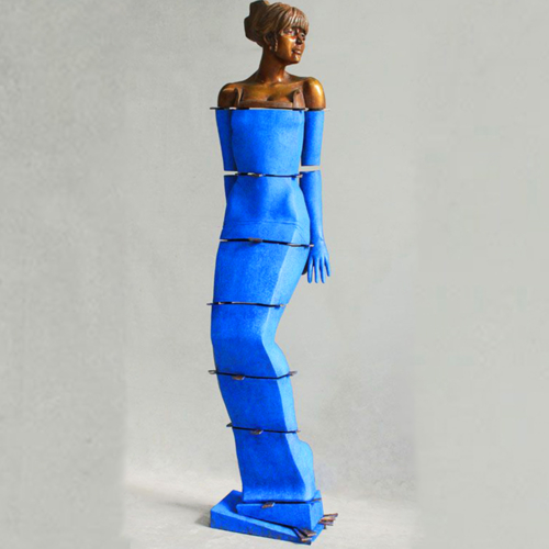 Bronze Figurative Sculpture – Super Model by Stephen Glassborow, 186x45x55cm | ARTpark Australia
