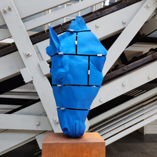 Bronze Horse Head Sculpture – Head Space XL by Stephen Glassborow, 3-5m | ARTpark Australia