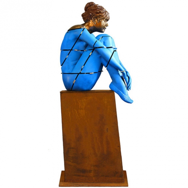 figurative female bronze sculpture