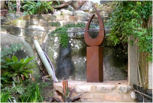 corten steel garden sculpture