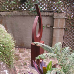 corten steel garden sculpture