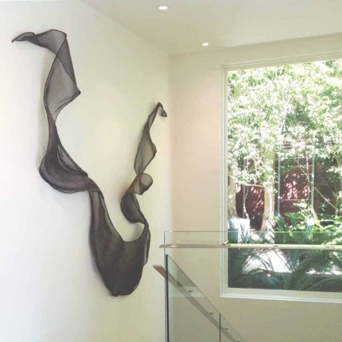 Stainless Steel Abstract Sculpture – Untitled Mesh by Michael Baird | ARTpark Australia