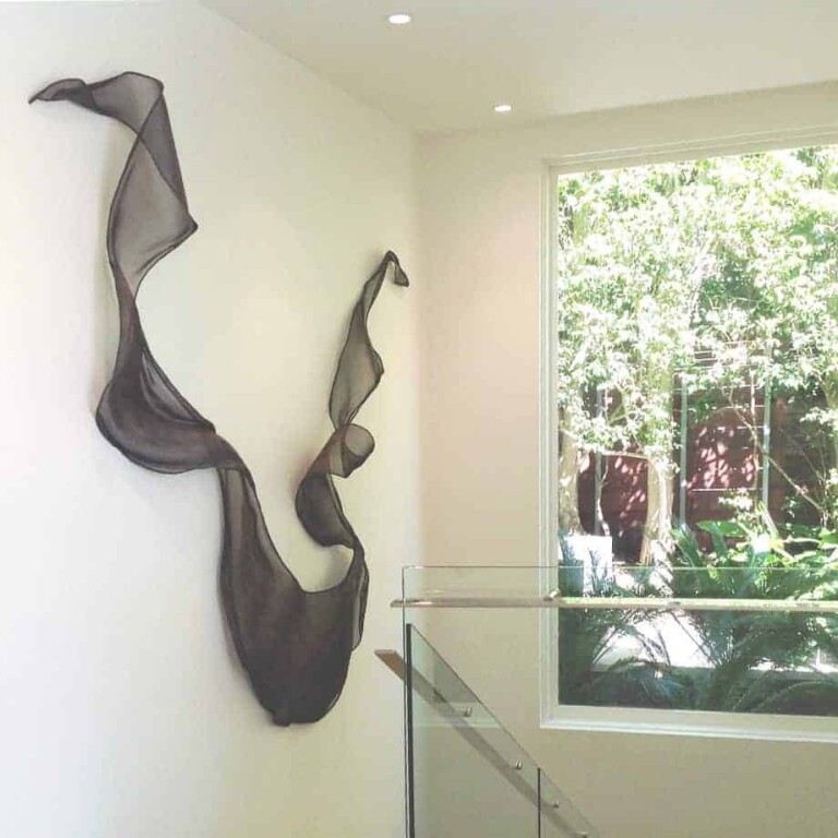 Stainless Steel Abstract Sculpture – Untitled Mesh by Michael Baird - view 6