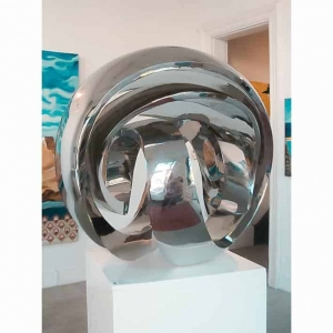 stainless steel sphere sculpture