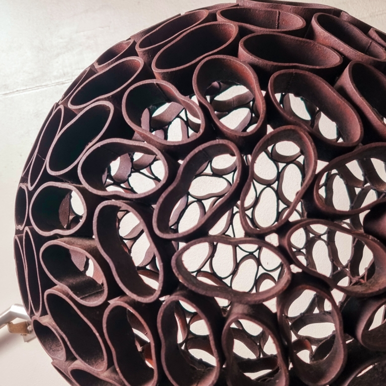 Mild Steel Round & Sphere Sculpture – Cell by Astra Parker, 58x56x56cm - view 9