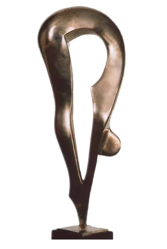Bronze Figurative Sculpture – Eternal Youth, Diver by Larissa Smagarinsky, 140x30x30cm - view 7