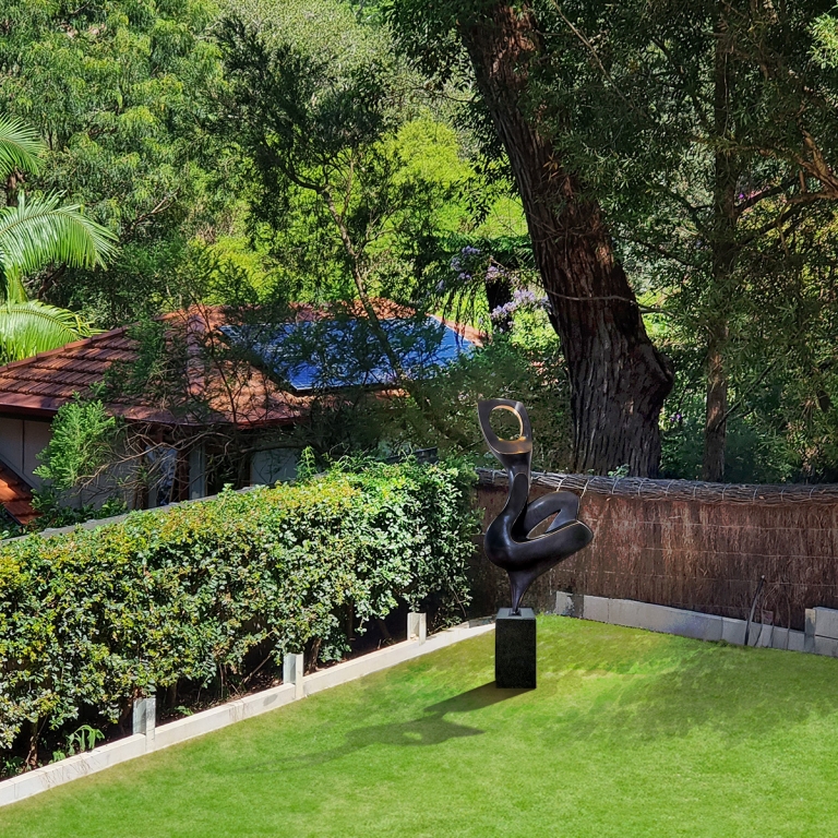 Bronze Figurative Sculpture – Eternal Youth, Harmony by Larissa Smagarinsky, 130x64x23cm - view 3