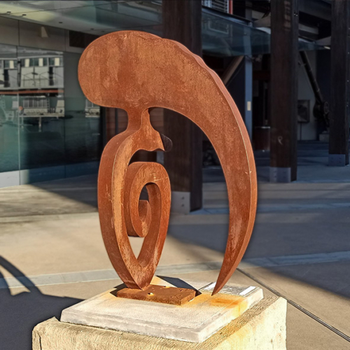 Corten Steel Garden Sculpture – Excavator by Greg Johns, 1-3m | ARTpark Australia