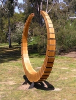 Timber Landmark Sculpture – Growth Ring, 220x220x50cm | ARTpark Australia
