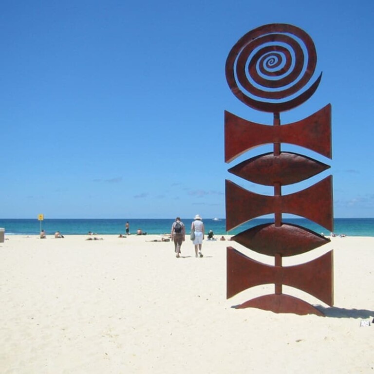 Corten Steel Landmark Sculpture – Hunter Valley Sun by Stephen Coburn, 520x180x30cm - view 3