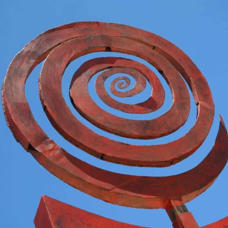 Corten Steel Landmark Sculpture – Hunter Valley Sun by Stephen Coburn, 520x180x30cm - view 4
