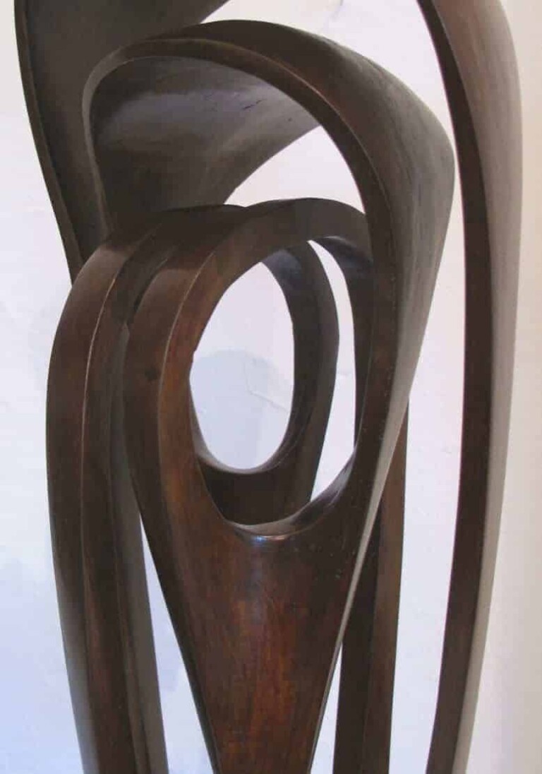 Bronze Figurative Sculpture – Moulin Rouge by Blaze Krstanoski-Blazeski, 175x29x29cm - view 5