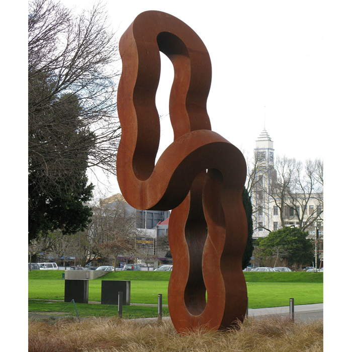 Corten Steel Landmark Sculpture – Returning Column by Greg Johns, 480cm - view 2