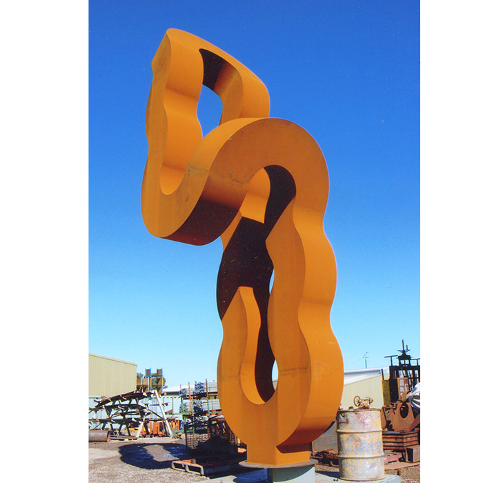 Corten Steel Landmark Sculpture – Returning Column by Greg Johns, 480cm - view 3
