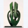 swan-23x14x14cm-bronze-table-top-australian-sculpture