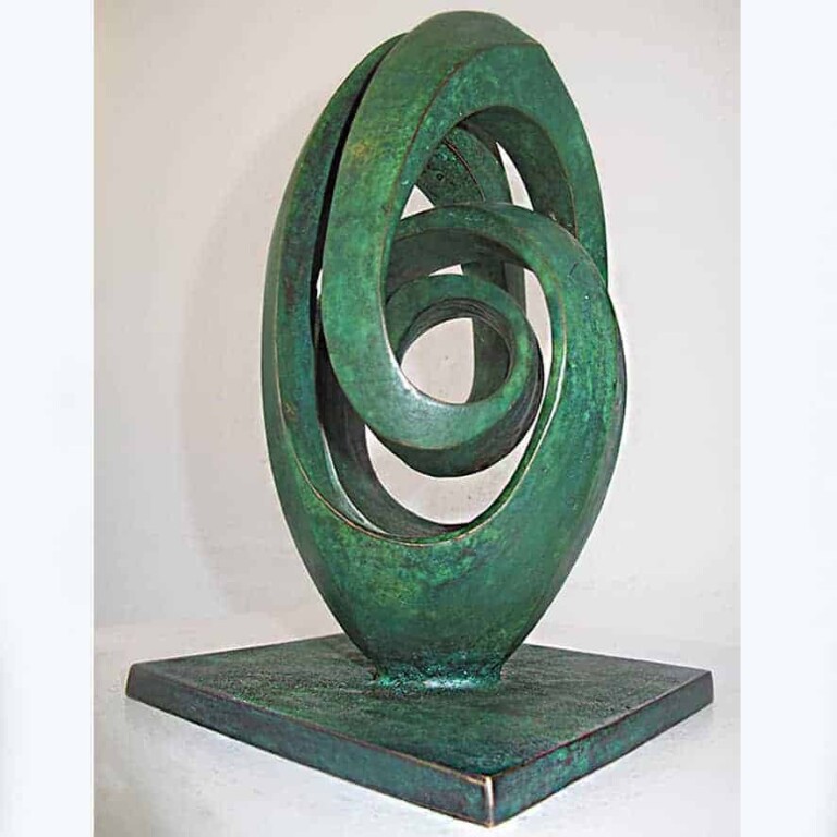 Bronze Swan Sculpture – Swan by Blaze Krstanoski-Blazeski, 23x14x14cm - view 2