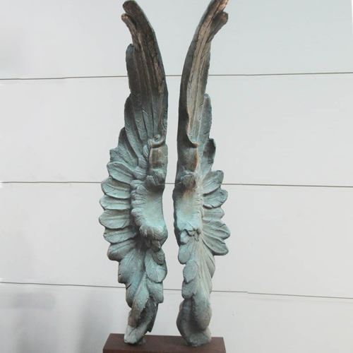 Bronze Figurative Sculpture – Frequent Flyer by Stephen Glassborow, 220x60x30cm | ARTpark Australia