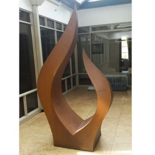 Corten Steel Landmark Sculpture – Fierce by Jason Aslin, 225x140x62cm | ARTpark Australia
