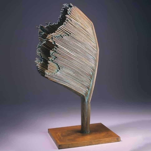 Brass Abstract Sculpture – Survivor 4 by Max Lyle, 168x96x62cm | ARTpark Australia